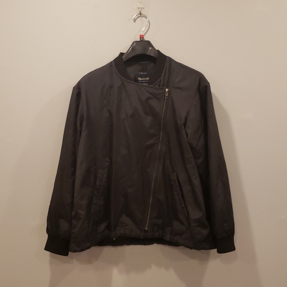 Madewell womens bomber windbreaker jacket sz large